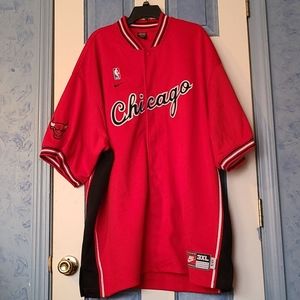Chicago bulls warmup tear off jersey Size 3xl nike